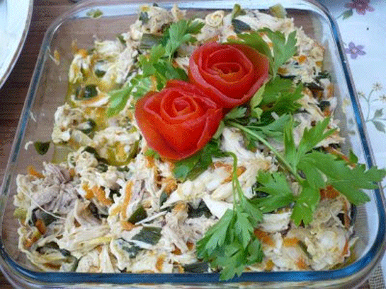 Tavuklu Etimek Salatası Tarifi ve Malzemeleri